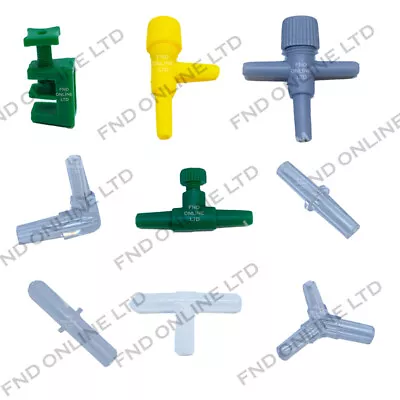 £2.99 • Buy Aquarium Fish Tank Air Line Tube Accessories T CONTROL Valves ELBOW Y TAP CLAMP 
