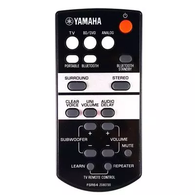 $63.13 • Buy Genuine Yamaha YAS-152 / YAS152 Soundbar Remote Control