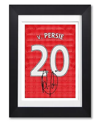 Robin Van Persie Manchester United Signed Poster Print Photo Autograph Shirt • £7.99