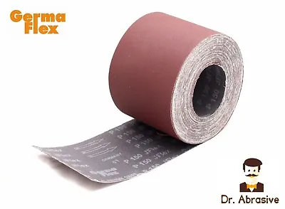 Emery Cloth Backed Sandpaper Flexible Sanding Germa Flex GRIT 24-240 ROLL 115mm  • £21.90