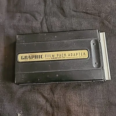 GRAPHIC 2 1/4 X 3 1/4  Film Pack Adapter Model 2 By GRAFLEX Inc. • $8.99