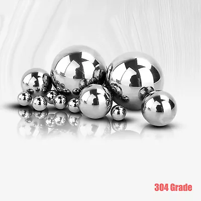 304 Stainless Steel Ball High Precision Bearing Balls Smooth Ball Dia 1mm~125mm  • $1.93