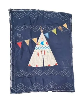 Teepee Crib Bedding Comforter By NoJo Southwestern Sherpa Embroidered BEAUTIFUL! • $64.40