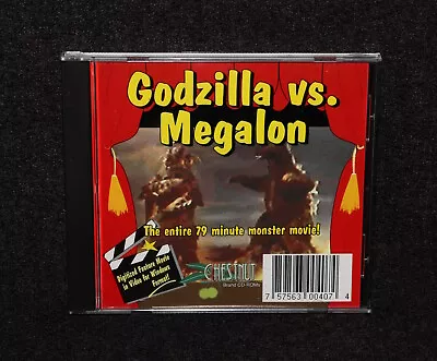 Godzilla Vs. Megalon PC CD-ROM Windows Software 1994 Chestnut RARE • $39.95