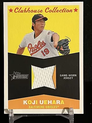 Koji Uehara 2009 Topps Heritage Clubhouse Collection Game-Worn  Jersey CC-KU • $9.99