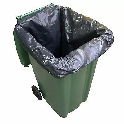 £2.99 • Buy Heavy Duty Wheelie Bin Bags Liners Refuse Sacks UK Made Strong Large Clear Black