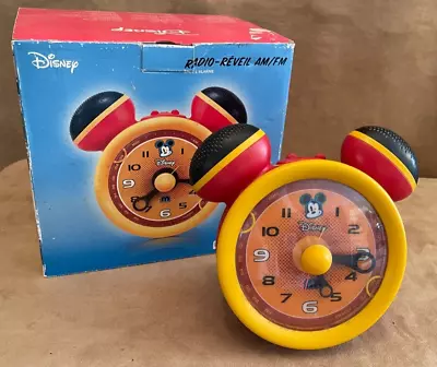 Disney Classic Mickey Mouse AM/FM Clock Radio With Alarm (DCR5500-C) New • $44.50