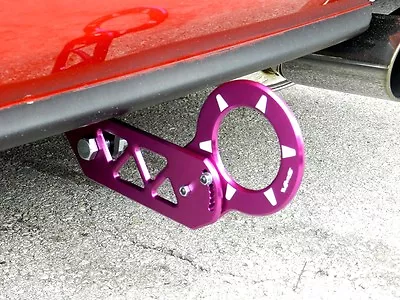 Purple Vms Racing V3 Rear Aluminum Adjustable Folding Tow Hooks For Honda Acura • $39.95