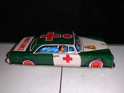 Vintage Friction Mercedes Ambulance Tin Car (japan) • $51.49