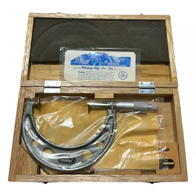 Mitutoyo 3-4  Disk Micrometer Made In Japan 123-128 • $139.99