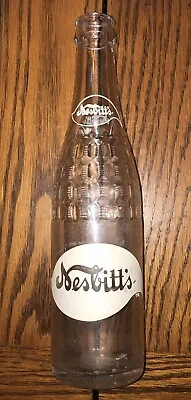 $2.99 • Buy Nesbitt's Vintage White Label 10 Oz Clear Waffle Glass Soda Pop Bottle, Old