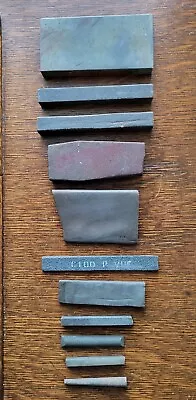 Vintage Carborundum No. 103  Razor Hone Sharpening Stone & (11) Unbranded Stones • $28