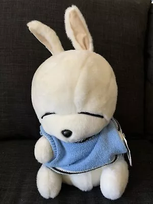 AUTHENTIC Mashimaro Rabbit Bunny Tokki Stuffed Plush 15” With Blue Sweater • $50