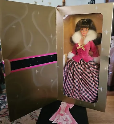 $5 • Buy 1996 Mattel Winter Rhapsody Barbie Doll AVON Exclusive 16873