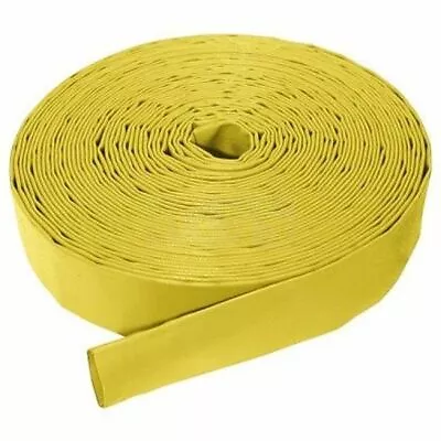 1 1/4   32mm Yellow Layflat PVC Water Delivery Hose Pipe Lay Flat Irrigation  • £12.74