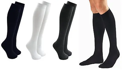 136 Pairs Mens Gents Long Hose Ribbed Grip Cotton Knee High Socks 6-11  • £3.99