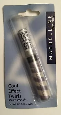 Maybelline Cool Effect Twirls Cream Eyecolor Twisted Silver New Factory Sealed  • $8.99