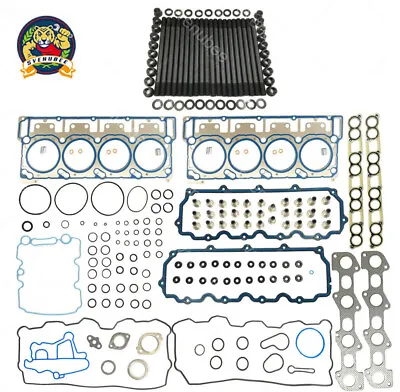 $399.55 • Buy NEW CYLINDER HEAD STUD KIT&HEAD GASKET SET 18mm FOR 03-06 FORD 6.0L POWERSTROKE