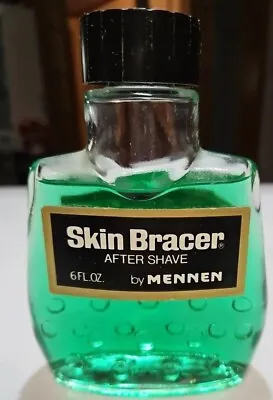 Vintage 1980's Mennen SKIN BRACER AFTER SHAVE 6oz Full Bottle • $15