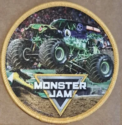 Monster Jam Grave Digger Silk Screen Iron On Patch • $8.50