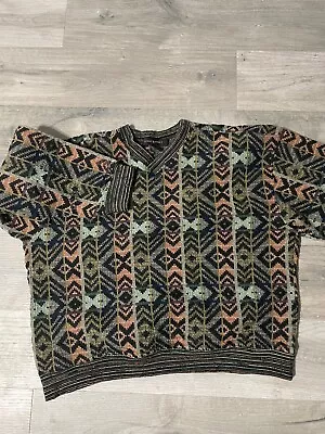 Vintage Jhane Barnes Pullover Sweater Men’s Size Large - Damage To End Of Sleeve • $19.99