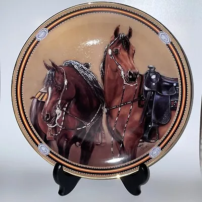 Danbury Mint Horse Plate  Trailblazers On The Range  By Susie Morton • $14.75