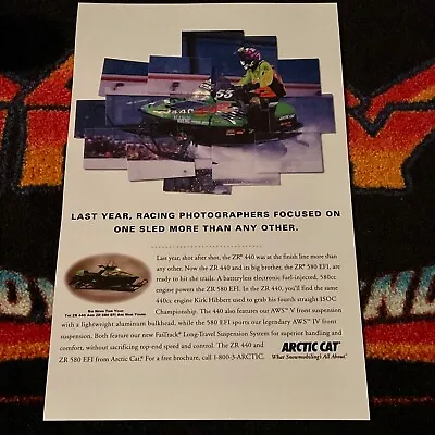 🏁 97 ARCTIC CAT ZR 440 580 Race Snowmobile Poster Vintage Sled SHOT AFTER SHOT • $21.88