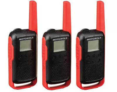 Open Box Motorola Talkabout T210TP Rechargeable Two-Way Radio 3-Pack • $57