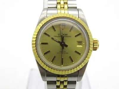 $699.99 • Buy Tudor Princess Oysterdate Watch 92413 Yellow Champagne Stainless Steel Ladies