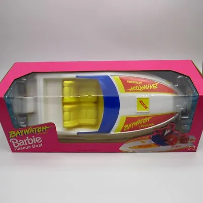 Barbie 1994 BAYWATCH Rescue Speed Boat Lifeguard Mattel 67207 Vintage - NEW NIB • $101.13