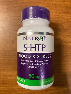 Natrol 5-HTP 50mg 30 Capsules Mood & Stress Support • $7.95