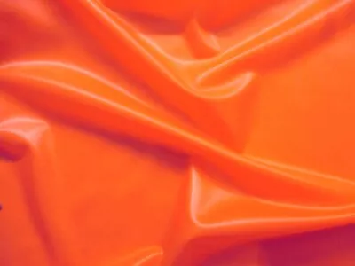 Latex Rubber 0.33mm Thick 92cm Wide Vibrant Orange • $25.53