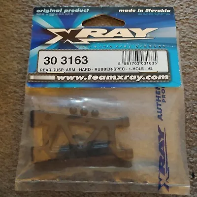 Xray Rear Suspension Arm V1 Rubber Spec - Hard 1-Hole - 303163 T2 008 • £8.50