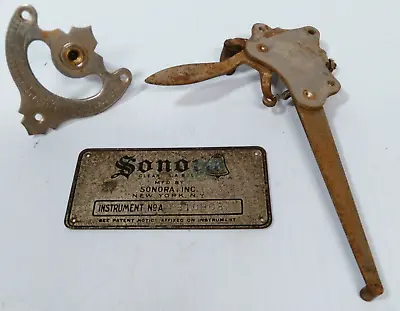 SONORA Phonograph Gramophone Parts Sound Box ID Plate Speed Reg. BrakeLever • $15.95