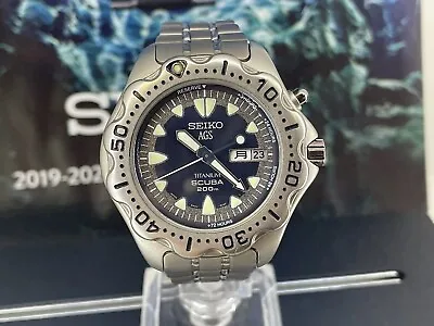 Seiko - Men - Scuba AGS Kinetic Drive 5M23-6B40 Titanium Diver Project/ Spares • £139