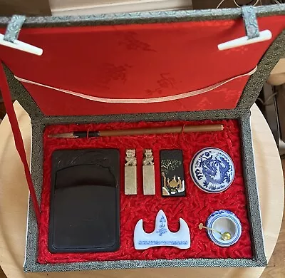 Vintage Chinese Calligraphy Set EUC • $29.99