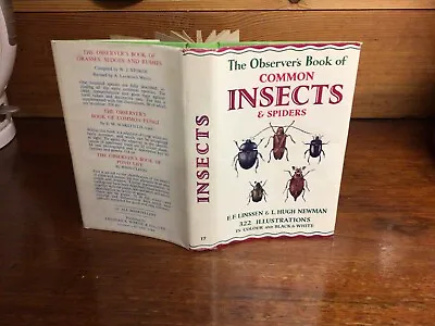 Observers Book Of Common Insects & Spiders 1966;: • £19.99