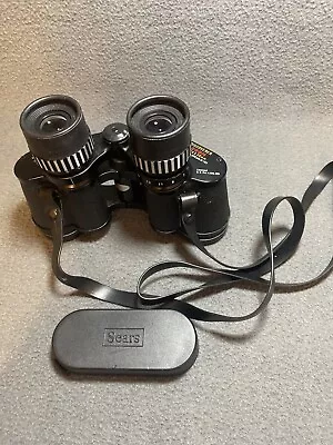 Vintage Sears Model 583 7-15 X 35 Discoverer Zoom Binoculars With Case • $19.99