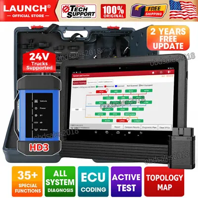 LAUNCH X431 V+ PRO3S+ HD3 PRO5 Coding Car Full System Diagnostic Scanner Tool • $1449