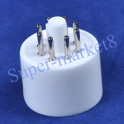 8pin Ceramic Octal Pin Plug Base For 6SN7 6L6 6CA7 EL34 Tube Test Adapter 2pcs • $2.44