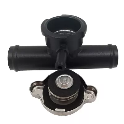 25mm Universal Coolant 1  Hose Aluminum InLine Filler Fill Neck W/Cap 90 Degrees • $34.50