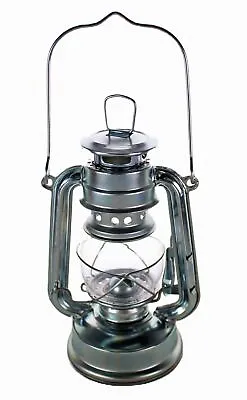 Vintage Railroad Kerosene Oil Outdoor Portable Camping Lantern Light 8  Silver • $15.99