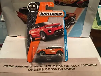 Matchbox Range Rover Evoque Mbx Adventure City 27/125 Orange Vhtf!!! • $2.99