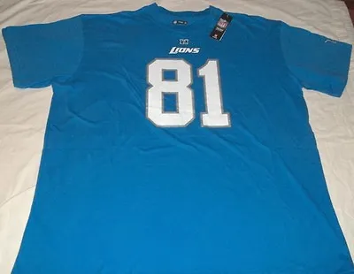 Calvin Johnson #81 Detroit Lions Jersey Style T-shirt 3XL Megatron VF Imagwear • $21.50