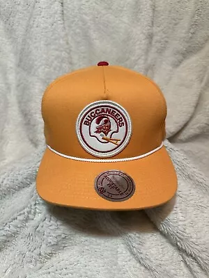 Tampa Bay Buccaneers Old Logo Orange Mitchell And Ness Snapback Hat Vintage • $24.99