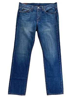 J Brand Kane Slim Straight Leg Jean 36 Measures 38x35 Covet Indigo Blue Stretch • $32.95