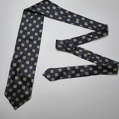 Pal Zileri Men Multicolor Geometric 100% Silk Necktie Handmade In Italy • $29.99