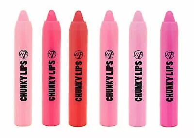 W7 Twist Up Chunky Chubby Lipstick Lip Color Balm Crayon Stick Moisturizing  • £3.19