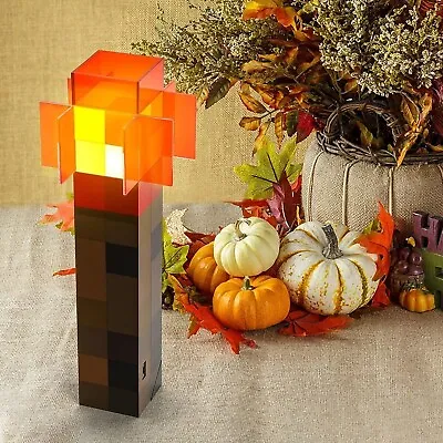 Minecraft Torch Rechargeable Portable Night Light Redstone Torch Orange Light • $25.99