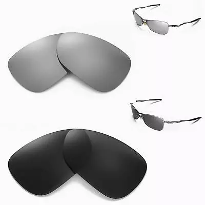 Walleva Polarized Titanium + Black Replacement Lenses For Oakley Crosshair 1.0 • £46.86